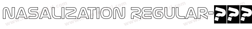 Nasalization Regular字体转换